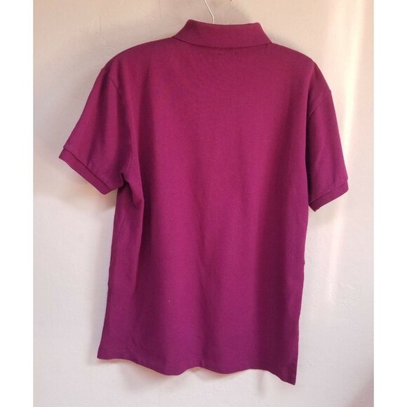 Polo Ralph Lauren Blue Label Mens Custom Fit Pony Logo Polo Shirt Medium Plum - Picture 2 of 7